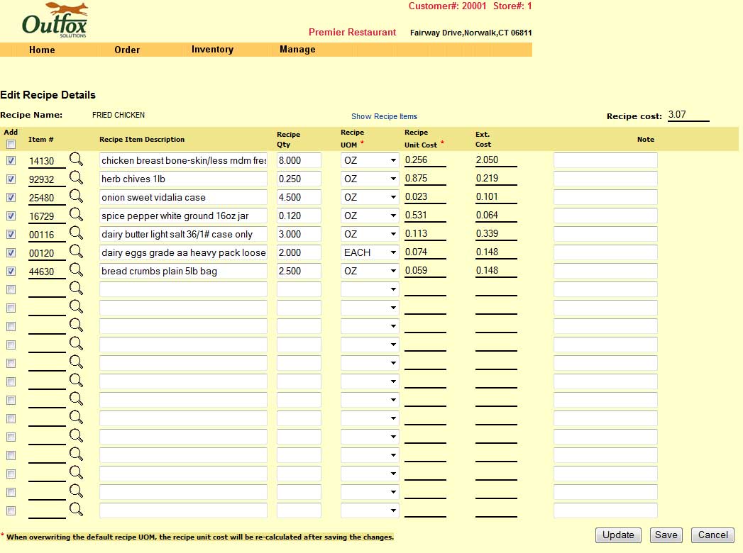 Nutritional Management